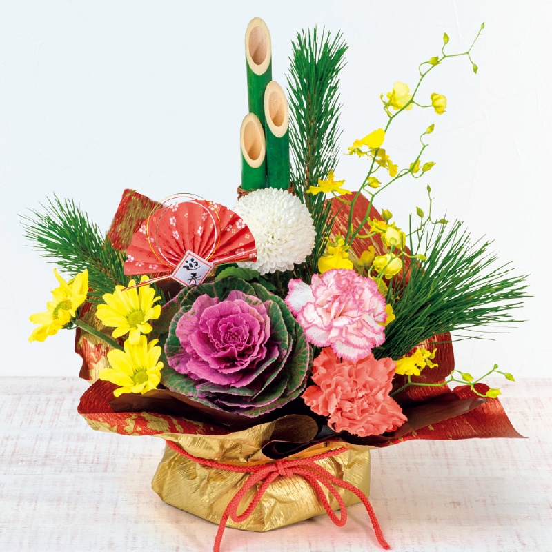 迎春門松アレンジメント