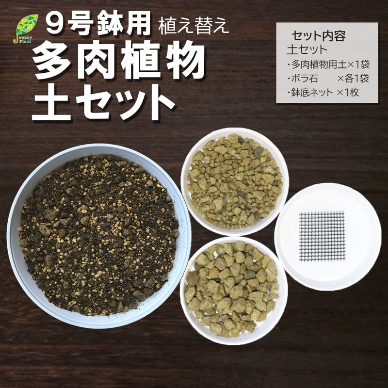 多肉植物用 9号鉢 植え替え土セット｜郵便局のネットショップ