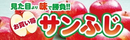 2025年度 お買い得サンふじ(北海道・関東・東京・南関東・東海・近畿・中国・九州・沖縄地方)