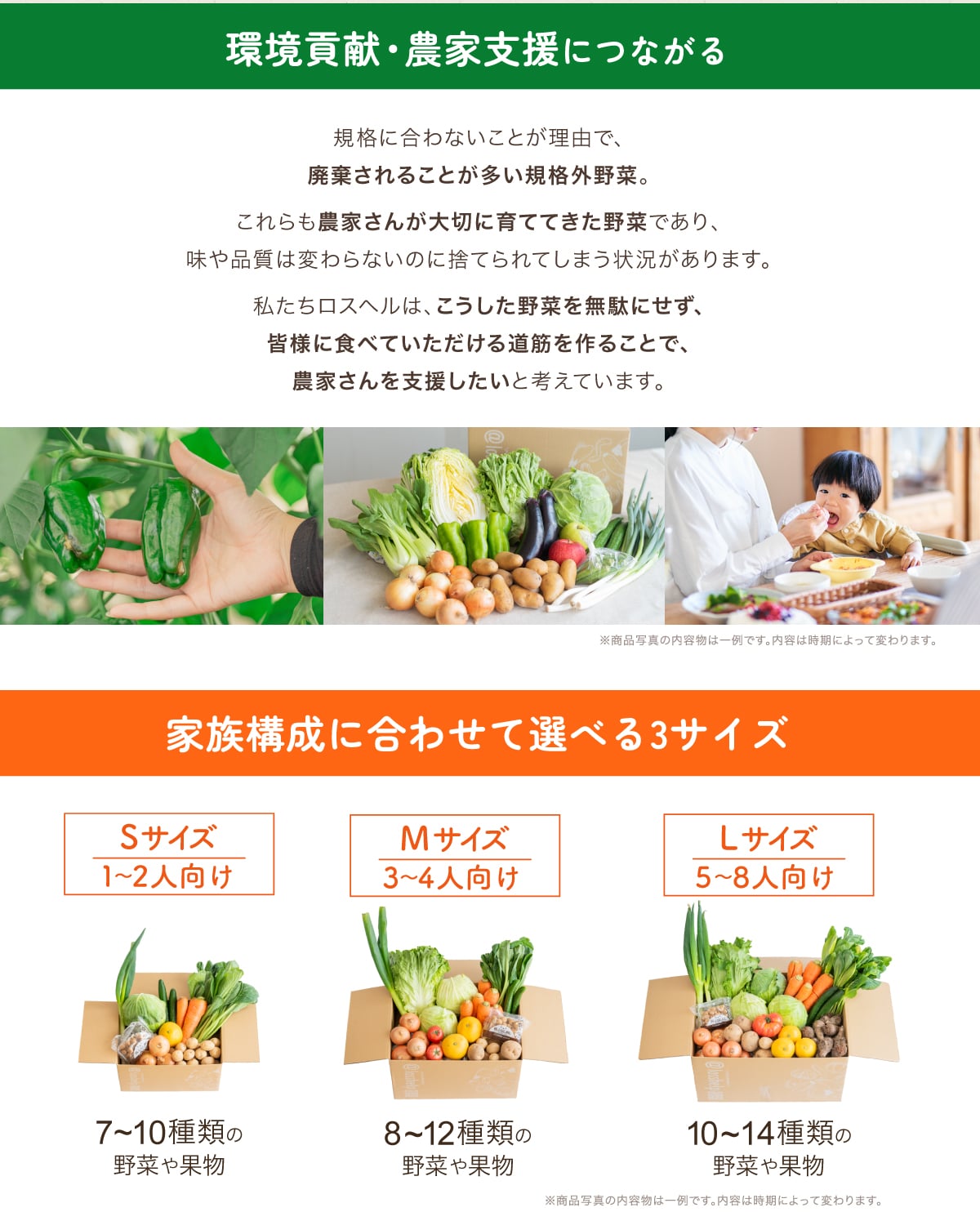 ���v���E�_�Ǝx���ɂȂ��� �K�i�ɍ���Ȃ����Ƃ����R�ŁA�p������邱�Ƃ������K�i�O��؁B�������_�Ƃ��񂪑�؂Ɉ�ĂĂ�����؂ł���A����i���͕ς��Ȃ��̂Ɏ̂Ă��Ă��܂��󋵂�����܂��B���������X�w���́A����������؂𖳑ʂɂ����A�F�l�ɐH�ׂĂ��������铹�؂���邱�ƂŁA�_�Ƃ�����x���������ƍl���Ă��܂��B�����i�ʐ^�̓��e���͈��ł��B ���e�͎����ɂ���ĕς��܂��B �Ƒ��\���ɍ��킹�đI�ׂ�3�T�C�Y S�T�C�Y�F1�`2�l���� 7�`10��ނ̖�؂�ʕ� M�T�C�Y�F3�`4�l���� 8�`12��ނ̖�؂�ʕ� L�T�C�Y�F5�`8�l���� 10�`14��ނ̖�؂�ʕ� �����i�ʐ^�̓��e���͈��ł��B ���e�͎����ɂ���ĕς��܂��B