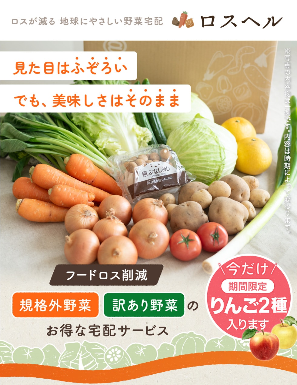 ロスヘル／地球にやさしい野菜宅配｜郵便局のネットショップ