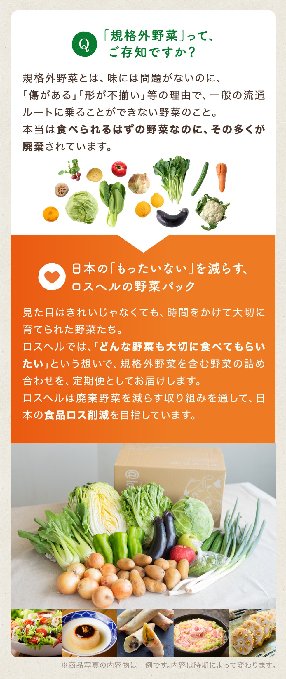 ロスヘル／地球にやさしい野菜宅配｜郵便局のネットショップ