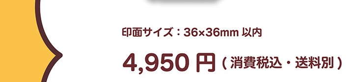 ��ʃT�C�Y�F36�~36mm�ȓ� 4,950�~�i����ō��E�����ʁj