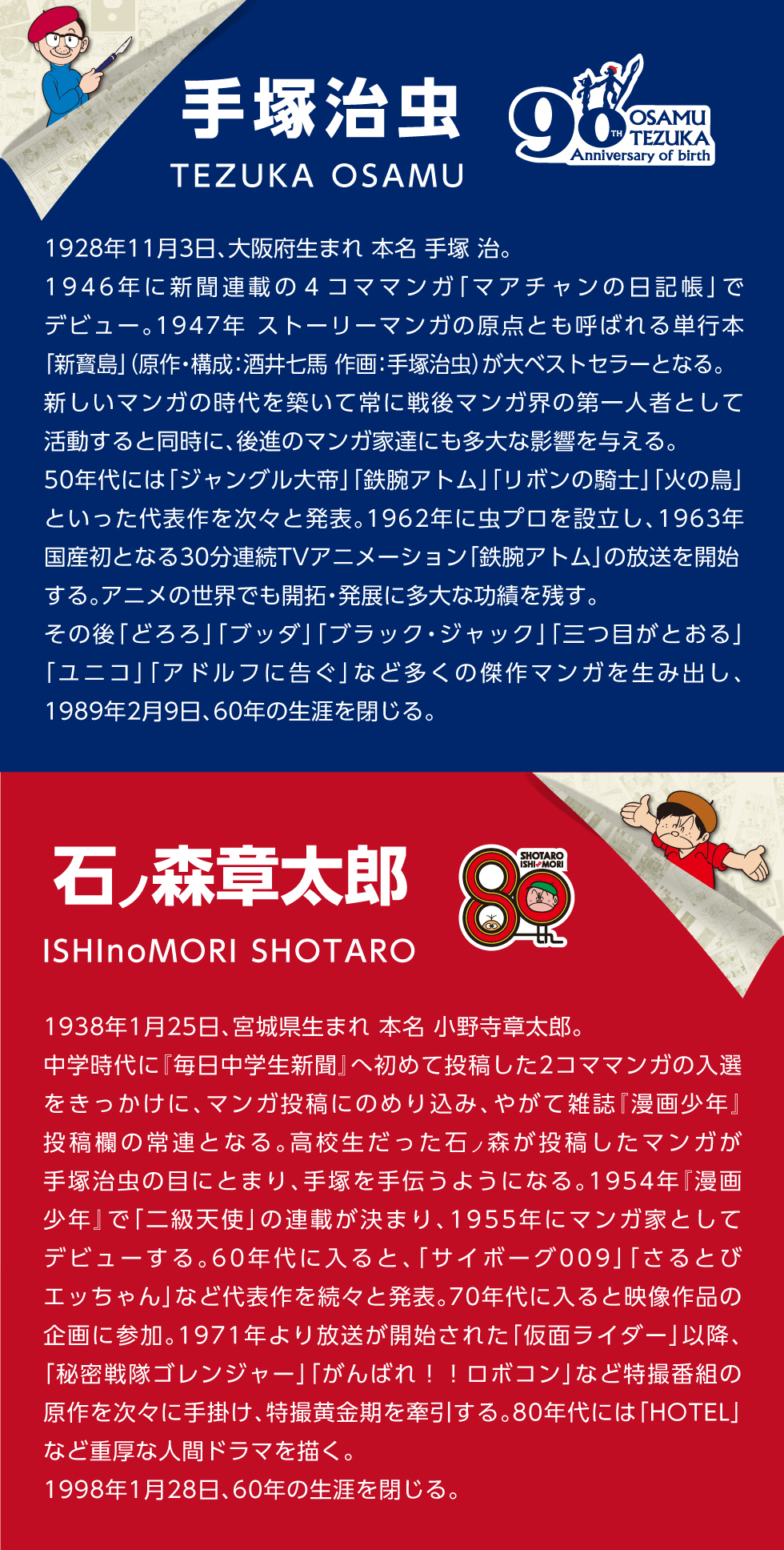 手塚治虫 石ノ森章太郎 オリジナルグッズコレクション 郵便局のネットショップ