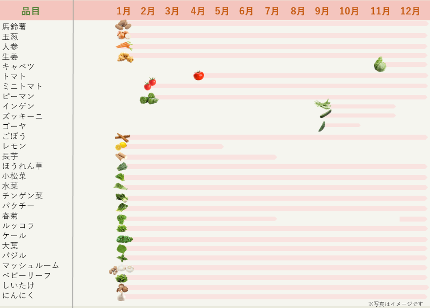 野菜カレンダー