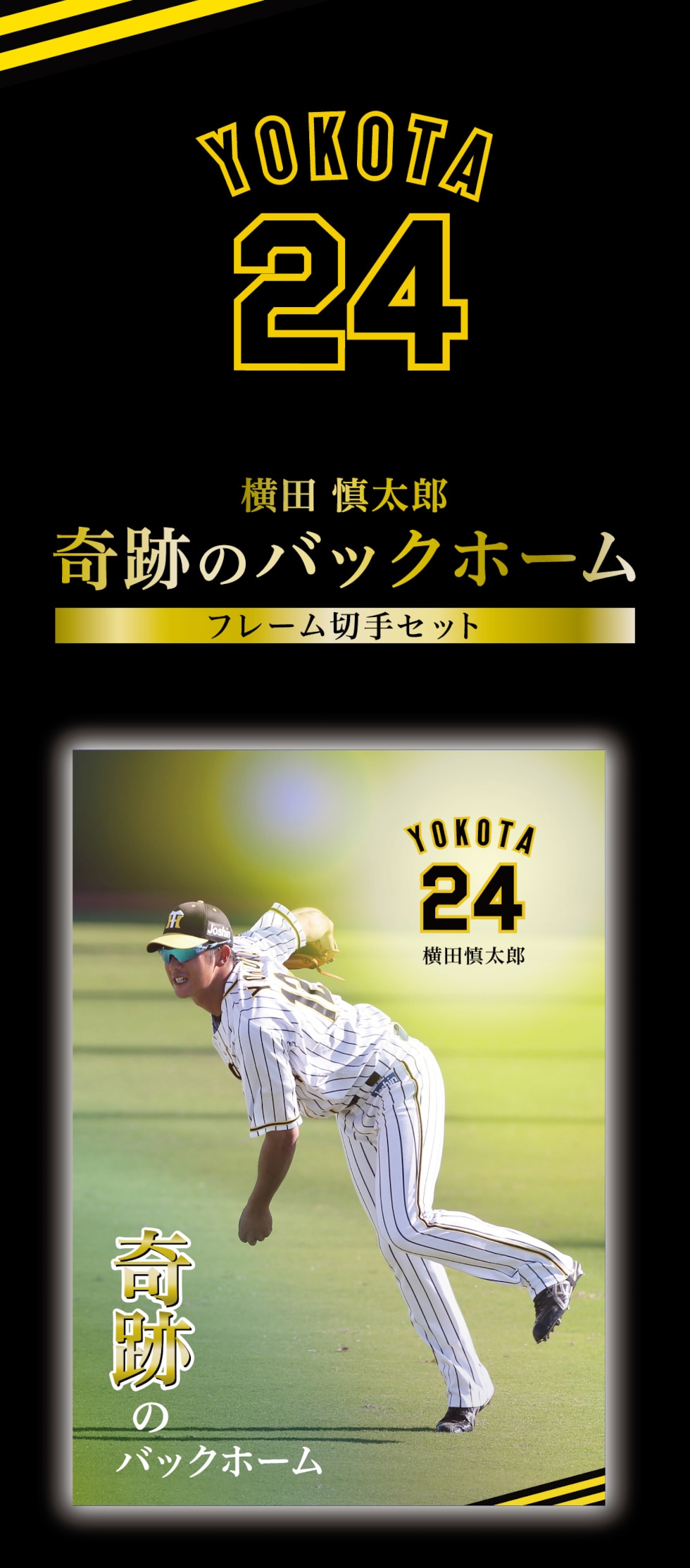 横田慎太郎 奇跡のバックホーム フレーム切手セット｜郵便局のネット